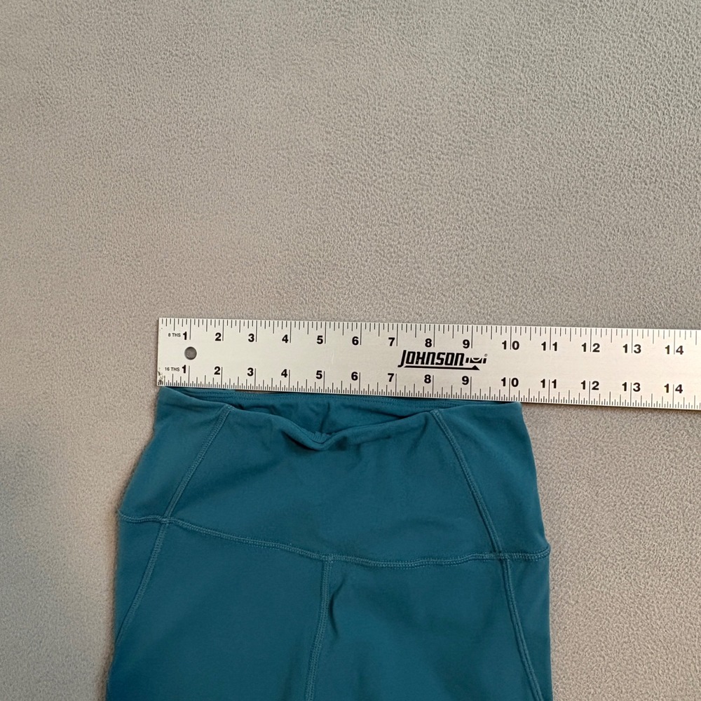 ACTA Wear Womens High Waisted Activewear Leggings Teal Blue Size Medium - Picture 5 of 8